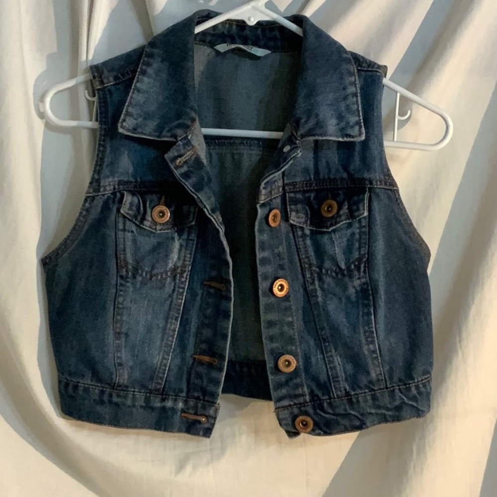 Blue jean crop jacket